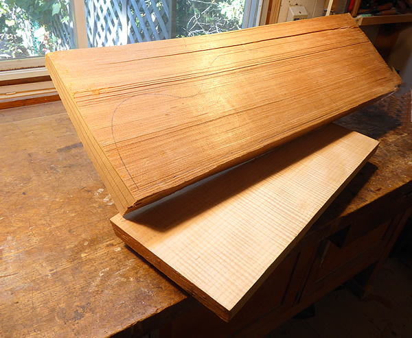Sitka spruce for the special Archtop