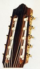 The 10-string headstock