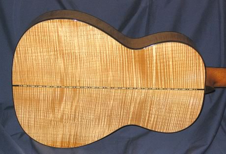 Parlour back in Curly Big Leaf Maple